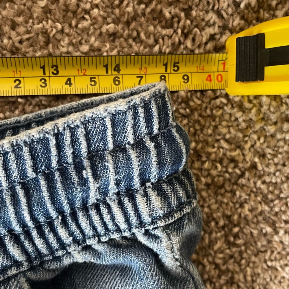 Vanilla Star Women's Blue and Gray Wide Leg Jeans - Picture 5 of 9